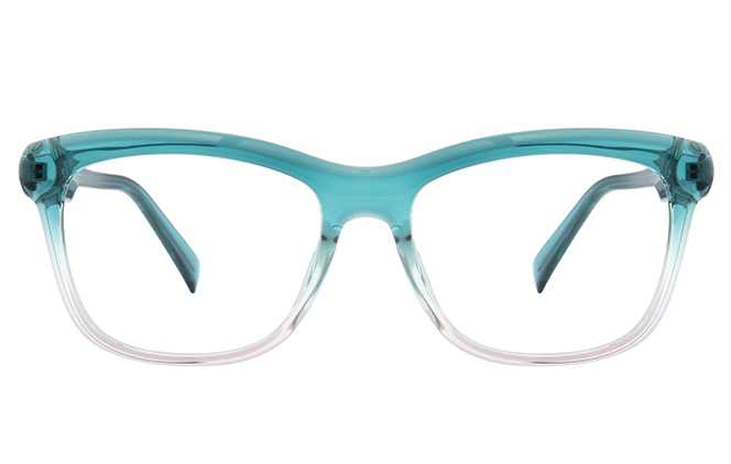 Glasseslit 200849 Rectangle Spring Hinge Eyeglasses C5, Red frame, view 4