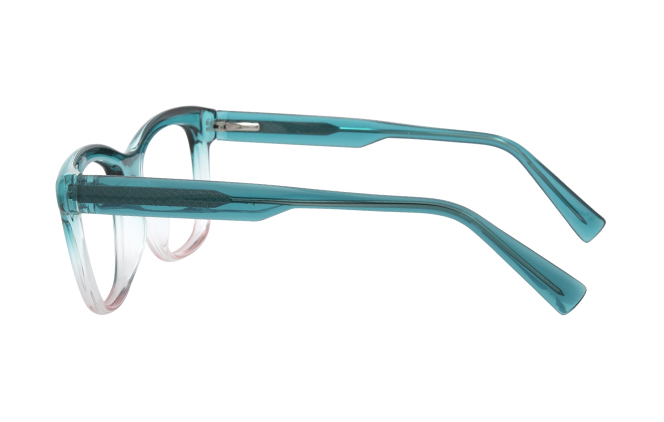 Glasseslit 200849 Rectangle Spring Hinge Eyeglasses C5, Red frame, view 5