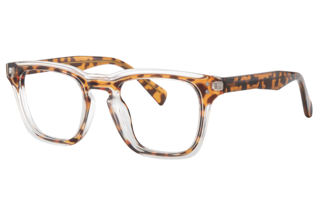 Glasseslit 200850 Rectangle Spring Hinge Eyeglasses C6, Tortoiseshell frame