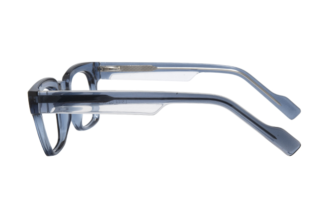 Glasseslit 200854 Rectangle Spring Hinge Eyeglasses C3, Brown frame, view 5