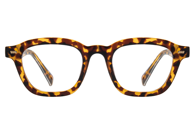 Glasseslit 200856 Square Spring Hinge Eyeglasses C6, Tortoiseshell frame, view 4