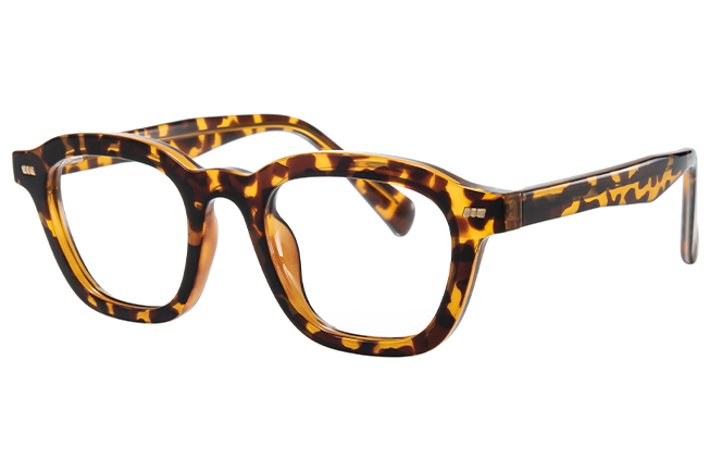 Glasseslit 200856 Square Spring Hinge Eyeglasses C6, Tortoiseshell frame