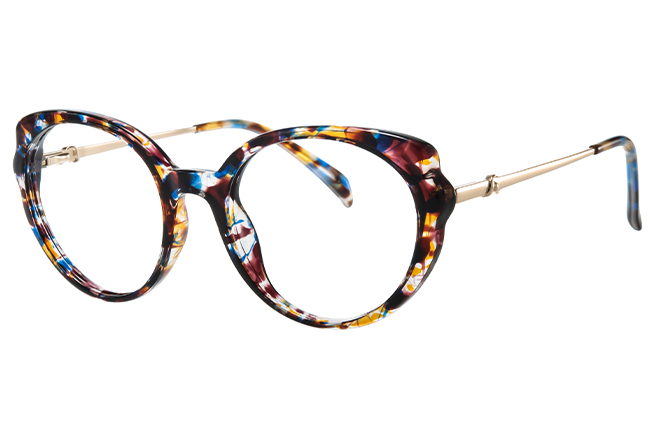 Glasseslit 200858 Round Spring Hinge Eyeglasses C4