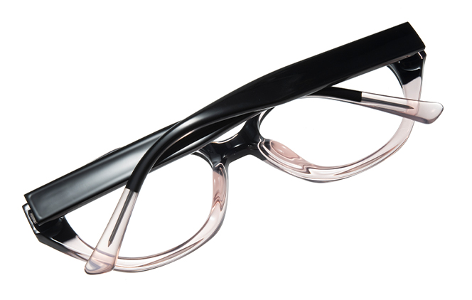 Glasseslit 200865 Cateye Spring Hinge Eyeglasses C6, Black frame, view 3
