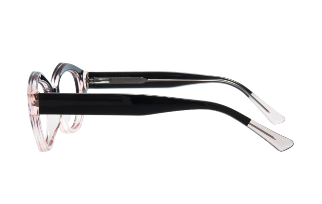 Glasseslit 200865 Cateye Spring Hinge Eyeglasses C6, Black frame, view 5