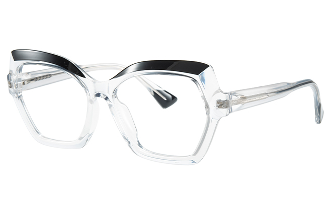 Glasseslit 200869 Cateye Spring Hinge Eyeglasses C1, Clear frame