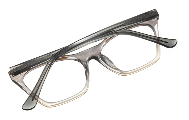 Glasseslit 200870 Cateye Spring Hinge Eyeglasses C1, Black frame, view 3
