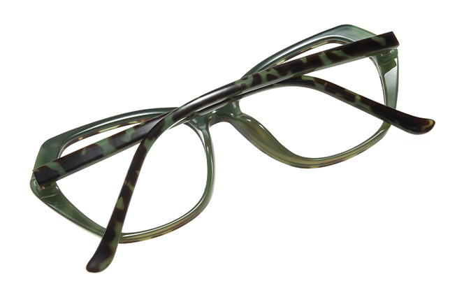 Glasseslit 200871 Cateye Spring Hinge Eyeglasses C3, Black frame, view 4