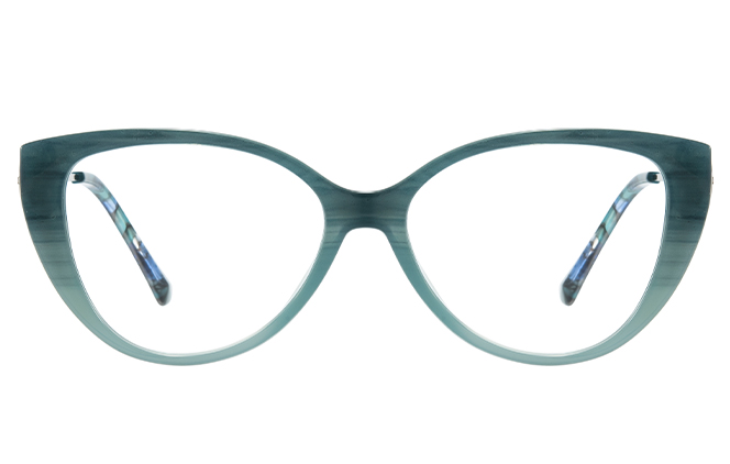 Glasseslit 200876 Cateye Spring Hinge Eyeglasses C2, Blue frame, view 4