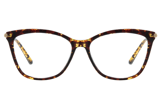 Glasseslit 200878 Cateye Spring Hinge Eyeglasses C3, Brown frame, view 4