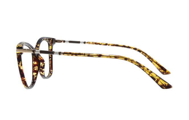 Glasseslit 200878 Cateye Spring Hinge Eyeglasses C3, Brown frame, view 5
