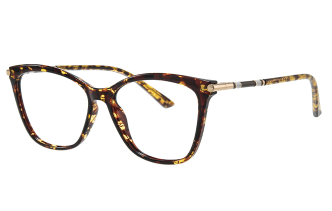 Glasseslit 200878 Cateye Spring Hinge Eyeglasses C3, Brown frame