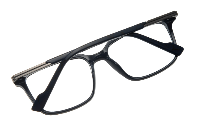 Glasseslit 200881 Rectangle Spring Hinge Eyeglasses C4, Blue frame, view 3