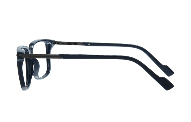 Glasseslit 200881 Rectangle Spring Hinge Eyeglasses C4, Blue frame, view 5
