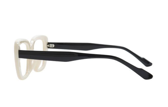 Glasseslit 200884 Rectangle Eyeglasses grey, White frame, view 5