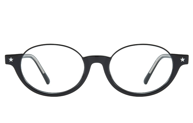 Glasseslit 200888 Oval Eyeglasses C1, Black frame, view 4