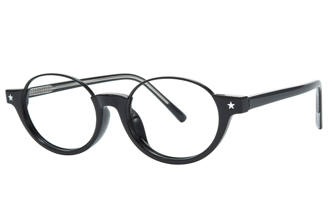 Glasseslit 200888 Oval Eyeglasses C1, Black frame