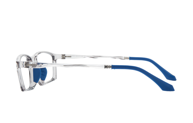 Glasseslit 200890 Rectangle Eyeglasses C5, Grey frame, view 5