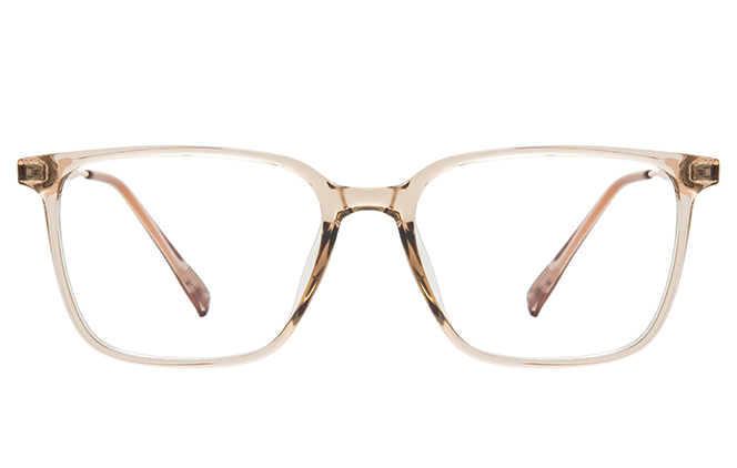 Glasseslit 200895 Rectangle Eyeglasses C3, Orange frame, view 4
