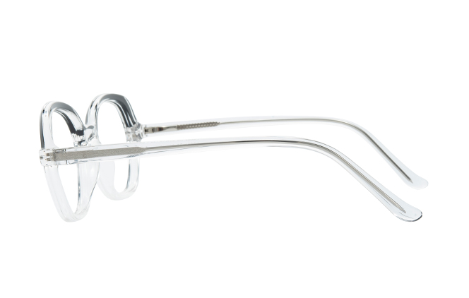 Glasseslit 200897 Geometric Spring Hinge Eyeglasses C5, Clear frame, view 5