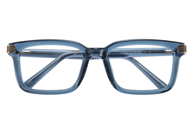 Glasseslit 200898 Rectangle Spring Hinge Eyeglasses C6, Tortoiseshell frame, view 2
