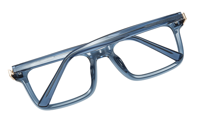 Glasseslit 200898 Rectangle Spring Hinge Eyeglasses C6, Tortoiseshell frame, view 3