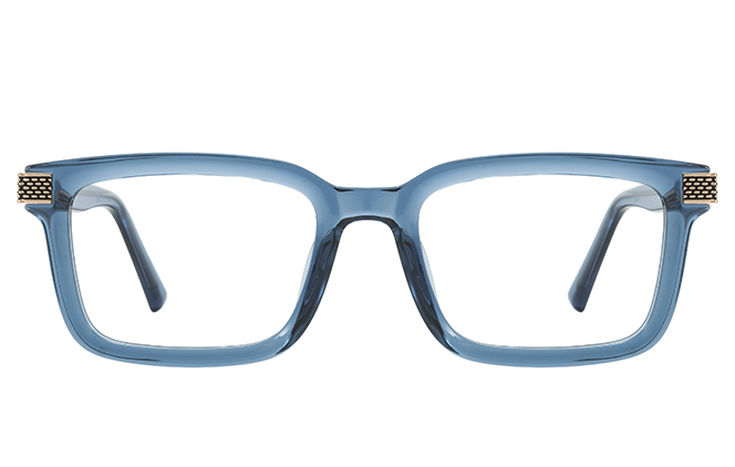 Glasseslit 200898 Rectangle Spring Hinge Eyeglasses C6, Tortoiseshell frame, view 4