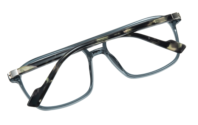 Glasseslit 200900 Aviator Spring Hinge Eyeglasses C5, Green frame, view 3