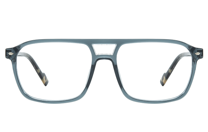 Glasseslit 200900 Aviator Spring Hinge Eyeglasses C5, Green frame, view 4