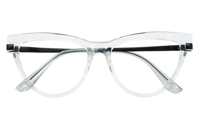 Glasseslit 200903 Cateye Spring Hinge Eyeglasses C1, Black frame, view 2
