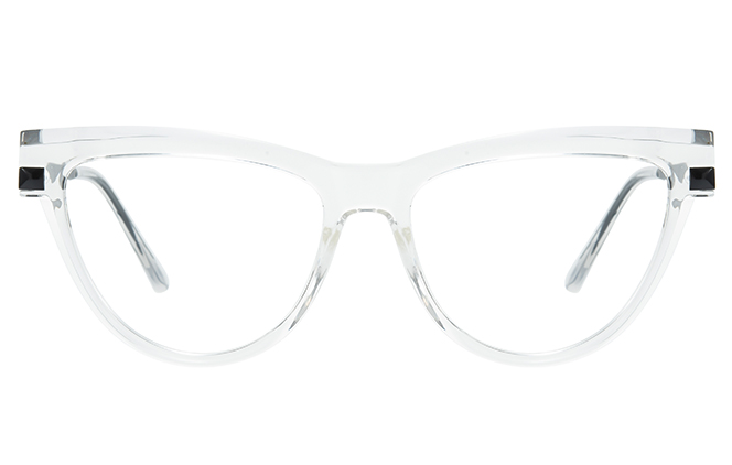Glasseslit 200903 Cateye Spring Hinge Eyeglasses C1, Black frame, view 4