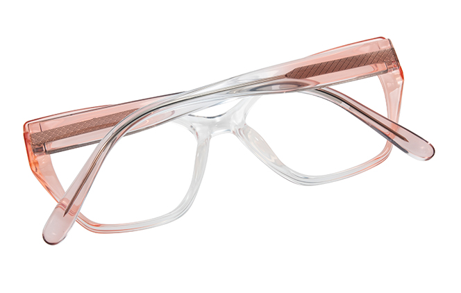 Glasseslit 200904 Cateye Spring Hinge Eyeglasses C3, Clear frame, view 3