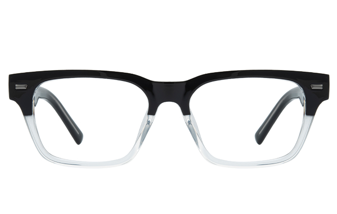 Glasseslit 200905 Rectangle Spring Hinge Eyeglasses C3, Clear frame, view 4