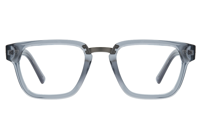 Glasseslit 200907 Square Spring Hinge Eyeglasses C6, Grey frame, view 4