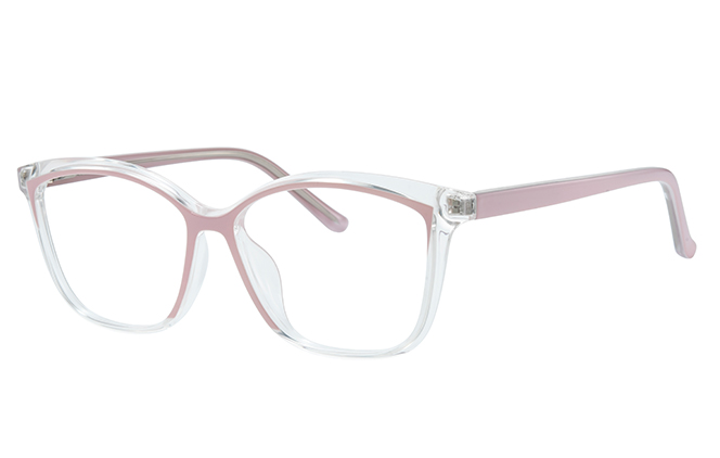 Glasseslit 200914 Cateye Spring Hinge Eyeglasses C1, Black frame