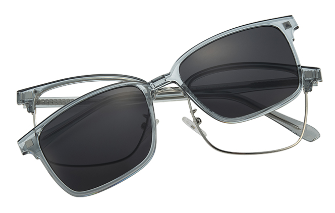 Glasseslit 200917 Rectangle Magnetic Clip On Eyeglasses C5, Jasper frame, view 4