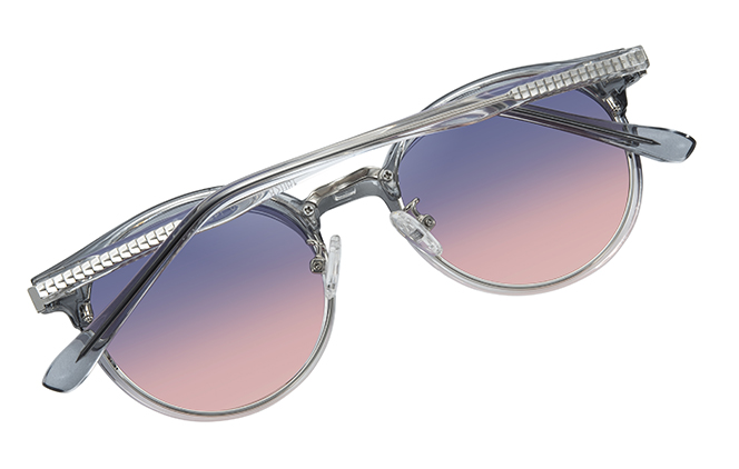 Glasseslit 200918 Round Magnetic Clip On Eyeglasses C5, Grey frame, view 3