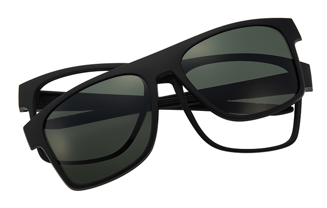 Glasseslit 200921 Rectangle Magnetic Clip On Eyeglasses C3, Black frame, view 4