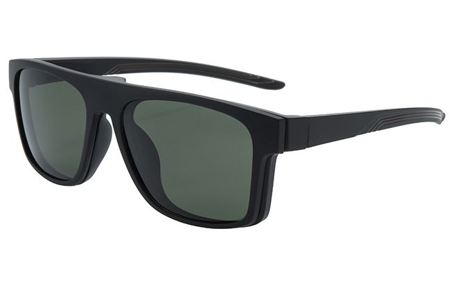Glasseslit 200921 Rectangle Magnetic Clip On Eyeglasses C3, Black frame