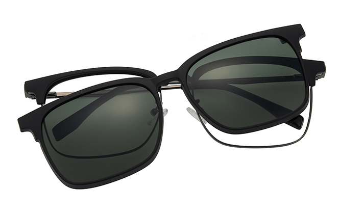 Glasseslit 200924 Browline Magnetic Clip On Eyeglasses C3, Black frame, view 4