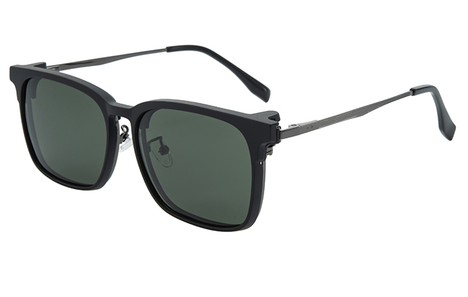 Glasseslit 200924 Browline Magnetic Clip On Eyeglasses C3, Black frame