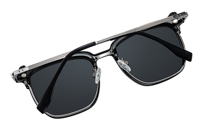 Glasseslit 200926 Browline Magnetic Clip On Eyeglasses C2, Black frame, view 3