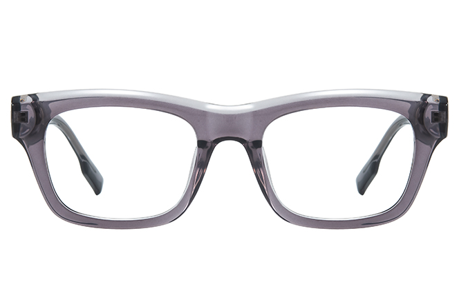 Glasseslit 200935 Rectangle Spring Hinge Eyeglasses C4, Grey frame, view 4
