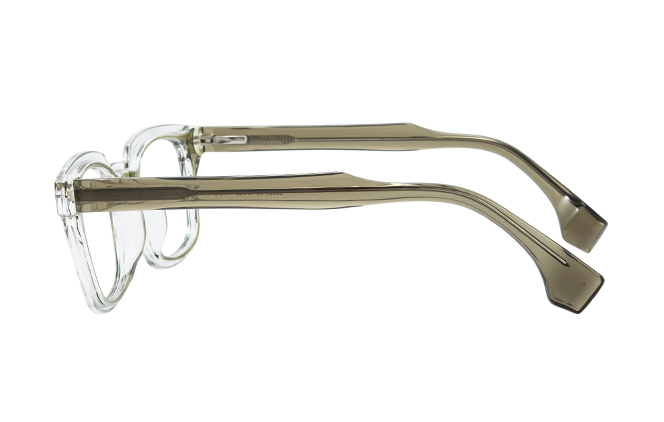 Glasseslit 200937 Rectangle Spring Hinge Eyeglasses C6, Green frame, view 5