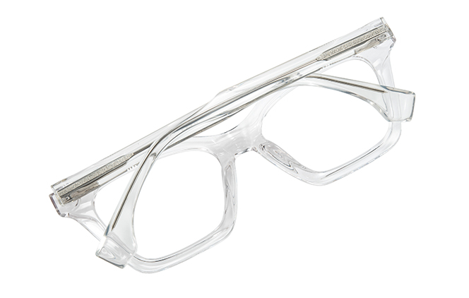 Glasseslit 200940 Rectangle Spring Hinge Eyeglasses C5, Clear frame, view 3