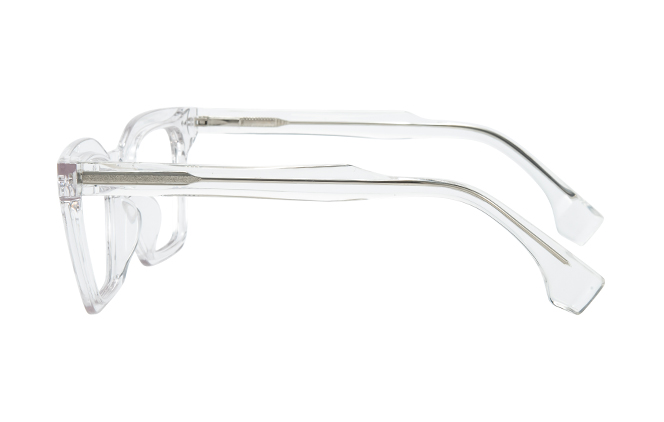 Glasseslit 200940 Rectangle Spring Hinge Eyeglasses C5, Clear frame, view 5