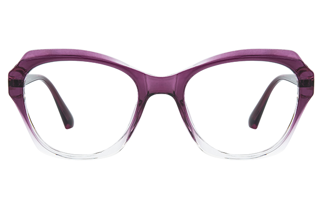 Glasseslit 200944 Cateye Spring Hinge Eyeglasses C5, Burgundy frame, view 4