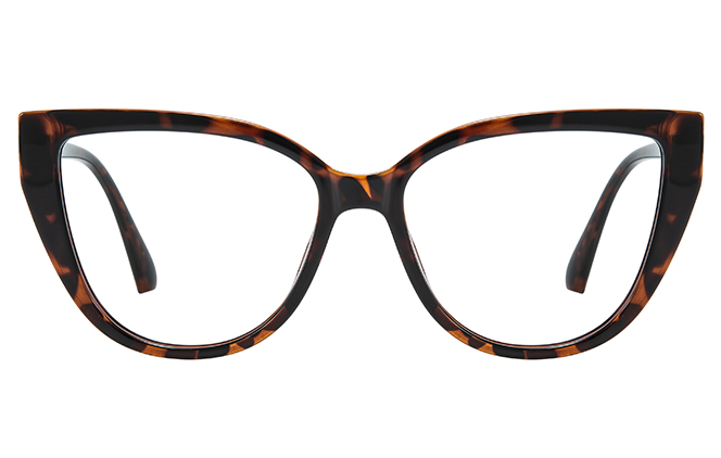 Glasseslit 200946 Spring Hinge Cateye Eyeglasses C2, Tortoiseshell frame, view 4