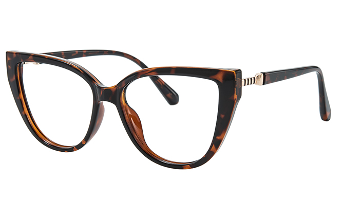 Glasseslit 200946 Spring Hinge Cateye Eyeglasses C2, Tortoiseshell frame