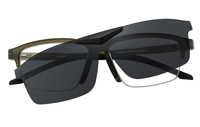 Glasseslit 200950 Rectangle Clip on Eyeglasses C2, Green frame, view 4